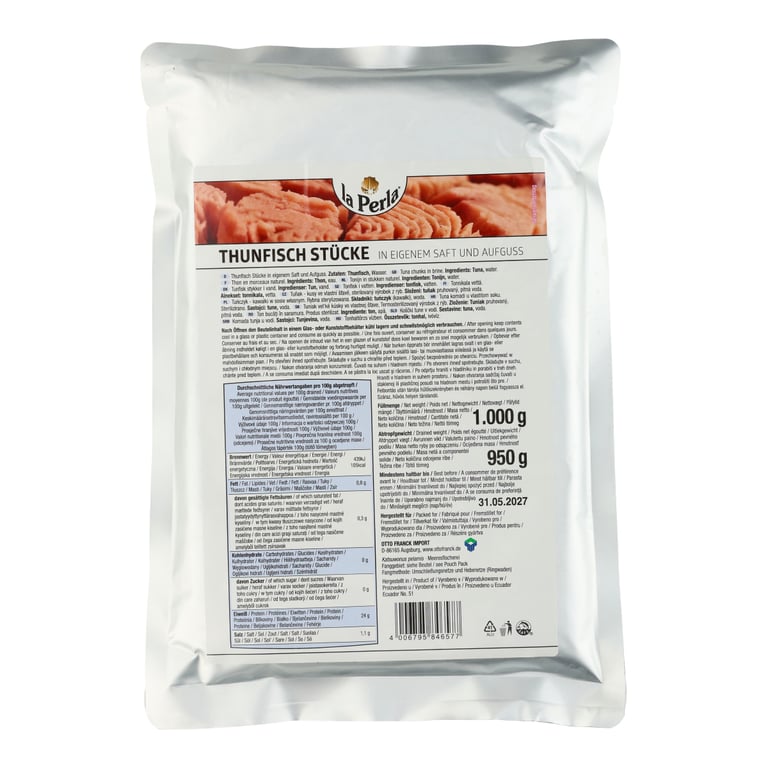 LA PERLA TUŃCZYK KAWAŁKI W SOSIE WŁASNYM 1 KG