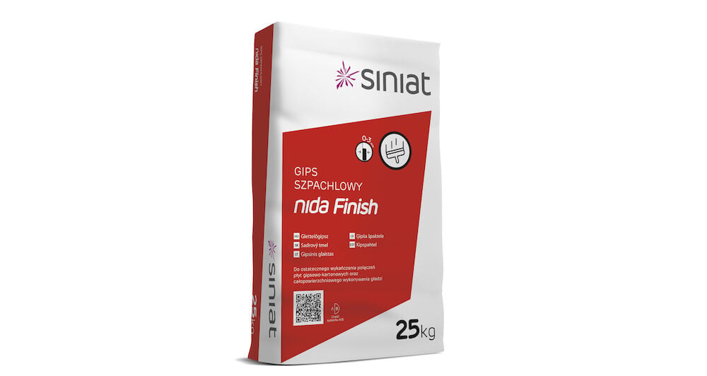 Siniat Nida Finish gips szpachlowy 25 kg