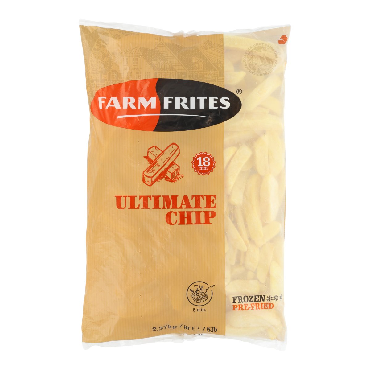 FARM FRITES FRYTKI ULTIMATE CHIP 18 MM 2,27 KG