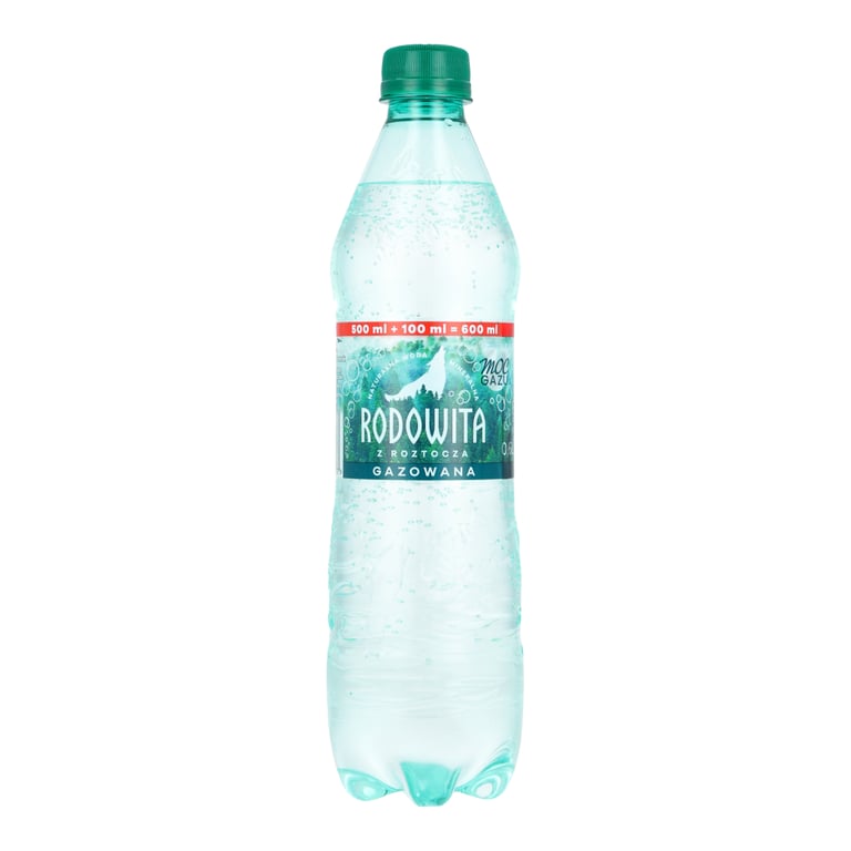 RODOWITA WODA GAZOWANA 0,6 L x 12 BUTELEK