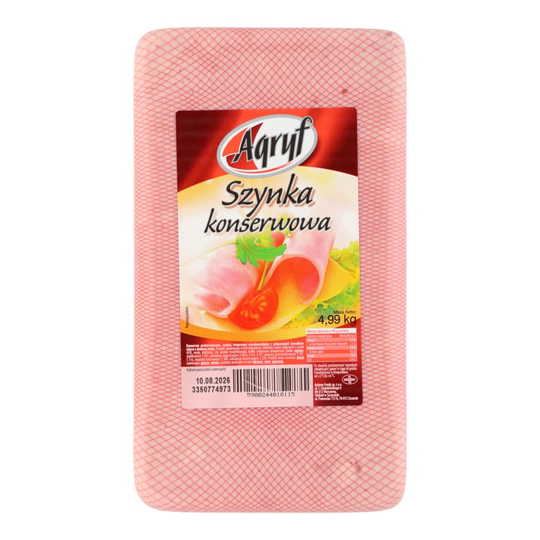 AGRYF SZYNKA KONSERWOWA BLOK 4,99 KG