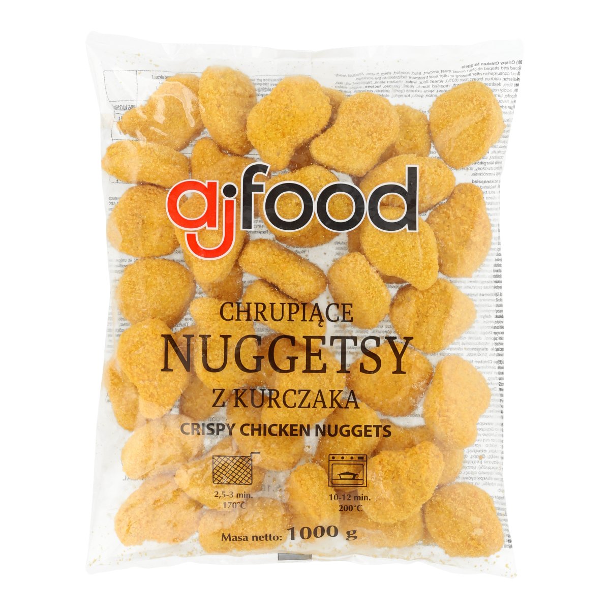 AJFOOD CHRUPIĄCE NUGGETSY Z KURCZAKA 1,05 KG