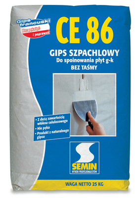 Semin CE-86 gips szpachlowy beztaśmowy CE-86 20 kg