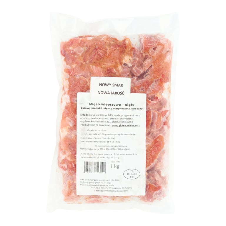 DIAJA MIĘSO WIEPRZOWE surowe cięte 1kg/10szt