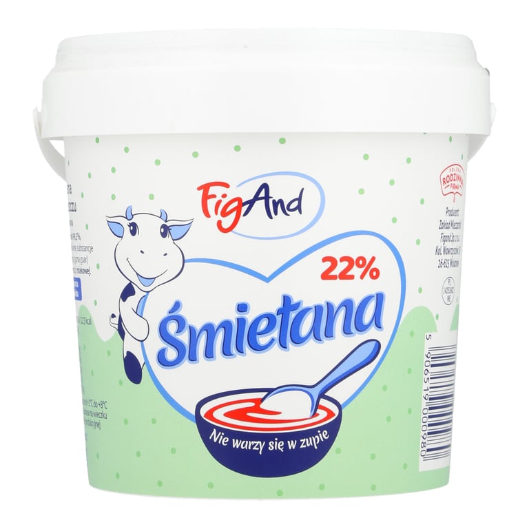 FIGAND ŚMIETANA 22% 1 KG