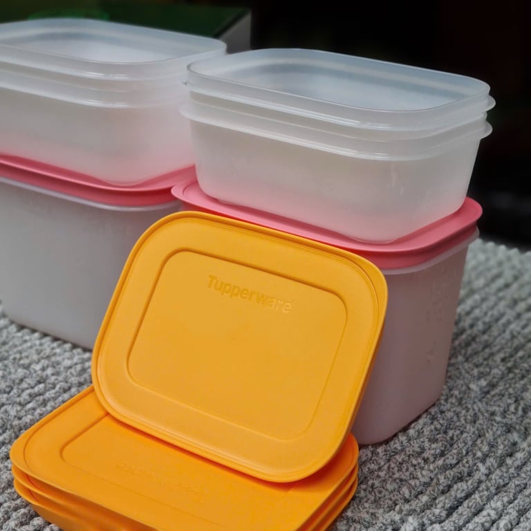 Set  6 HỘP DẺO tupperware