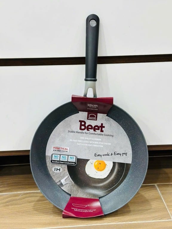 LED4303 - CHẢO CHỐNG DÍNH LOCK&LOCK BEET MARBLE size 30cm