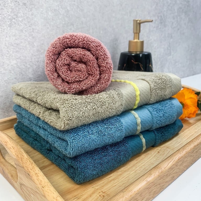 KHĂN GỘI SỢI TRE XUẤT MỸ - 35x70cm- Loại 130gr