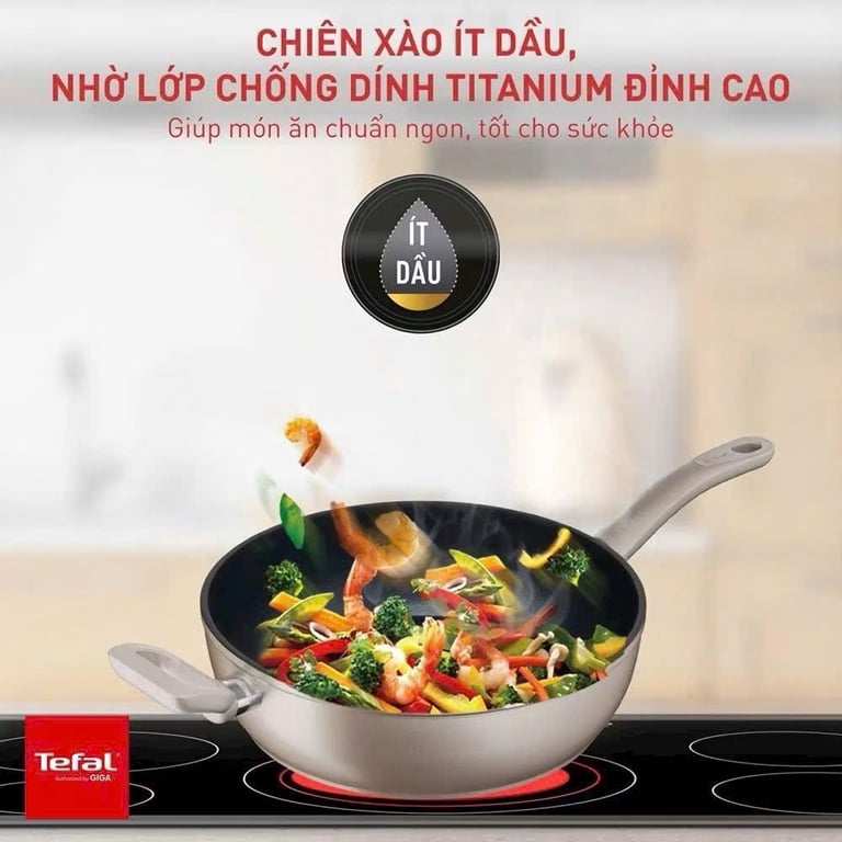 Chảo sâu lòng Tefal Sensation 28cm