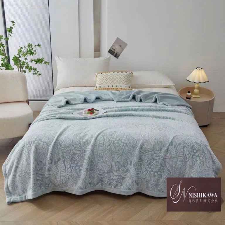 CHĂN LÔNG CỪU 3D NHUNG SỮA NHẬT NISHIKAWA 2024