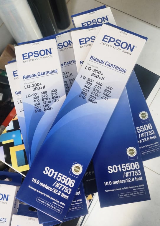 Ribbon (Ruy Băng, Băng Mực) Epson LQ300/LQ300+II (S015506)S015569 - Chính Hãng