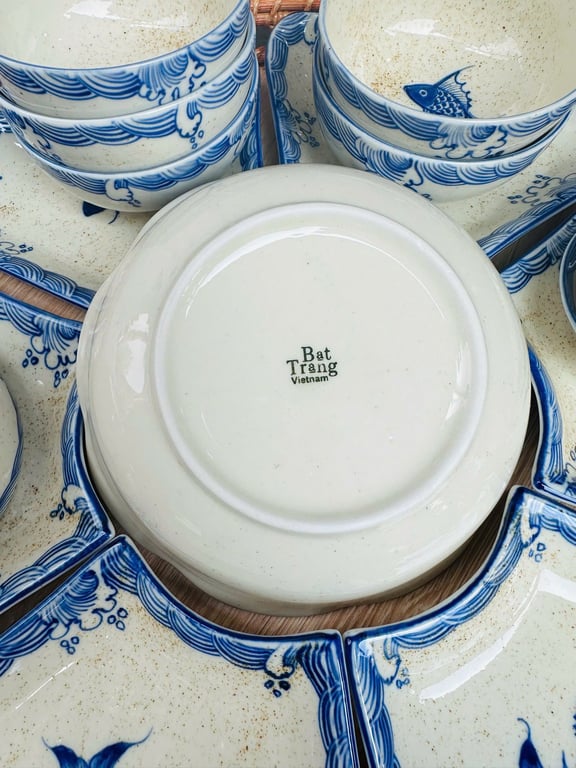 BỘ BÁT ĐĨA HOA MẶT TRỜI 15 món