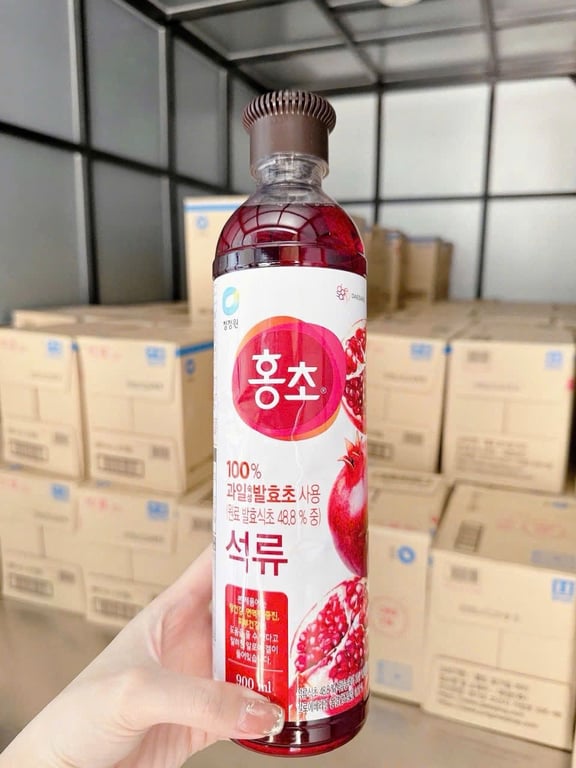 Giấm mâm xôi chai 900ml