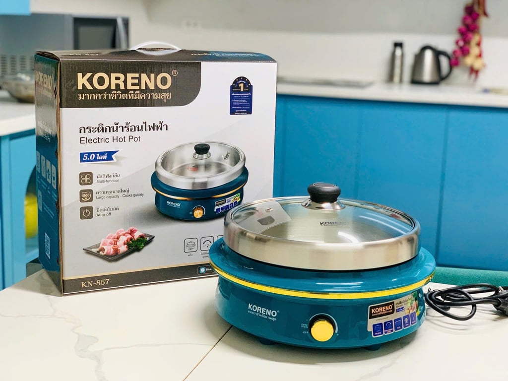 NỒI LẨU ĐIỆN ĐA NĂNG 𝗞𝗢𝗥𝗘𝗡𝗢 𝐊𝐍𝟖𝟓𝟕