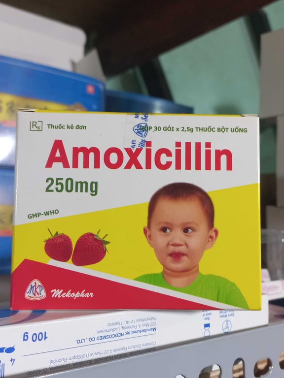Amoxicillin 250mg meko h/30 gói