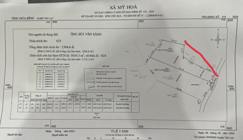 ĐẤT ĐẸP MỸ HÒA, TÂN LẠC 1500m2