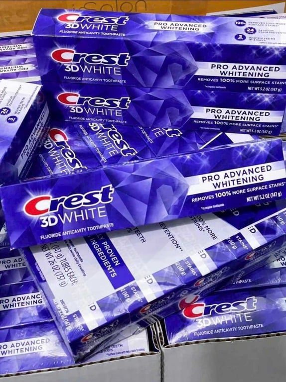 Kem đánh răng Crest 3D White Pro Advenced Whitening Mỹ tuýp 147g