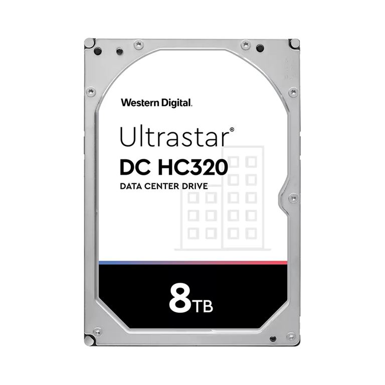 Ổ Cứng HDD WD Ultrastar HC320 8TB 3.5 inch SATA Ultra 512E SE 7K8 256MB Cache 7200RPM HUS728T8TALE6L4