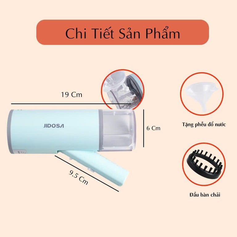 JD4350 - BÀN ỦI HƠI NƯỚC CẦM TAY JIDOSA 800W