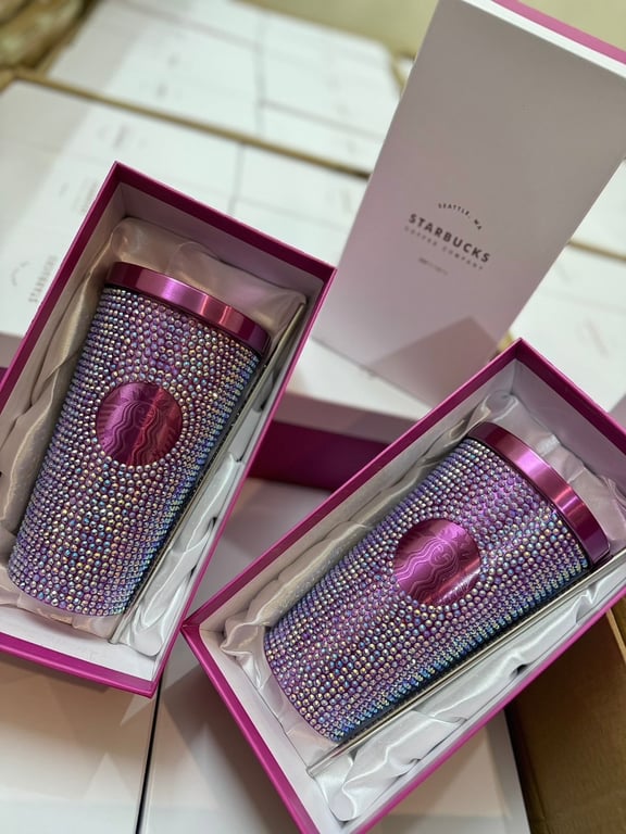 Cốc giữ nhiệt sturbuck màu tím