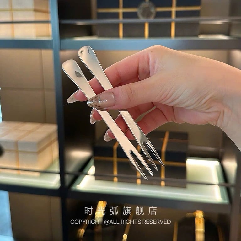 Set 6 Dĩa inox hoa quả 12cm CKM272