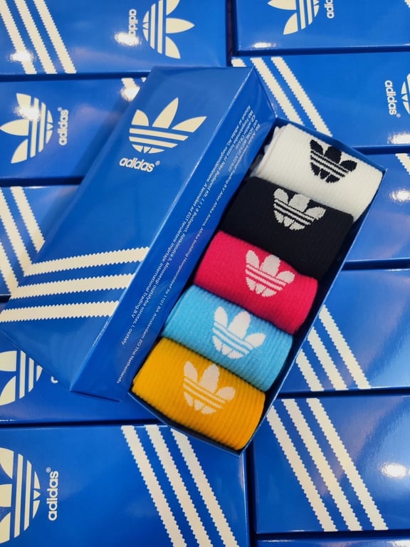 HỘP 5 ĐÔI TẤT ADIDAS CỔ CAO SIÊU ĐẸP