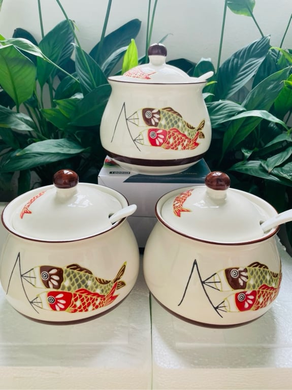 Liễn đựng mỡ 1.2 lít