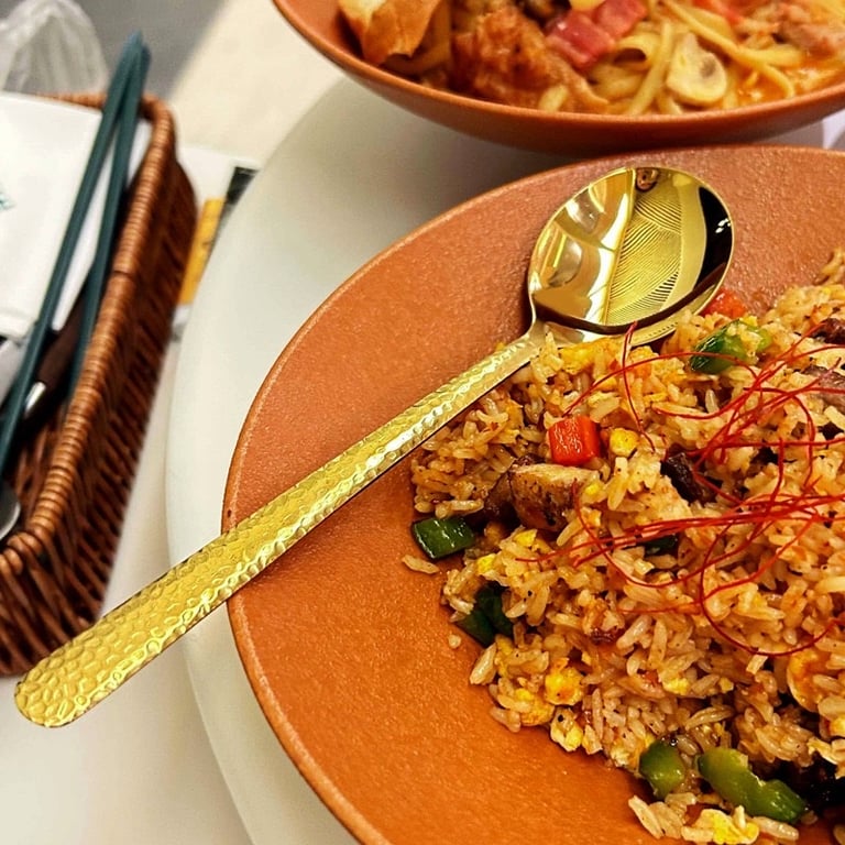 set 10  Thìa vàng trắng