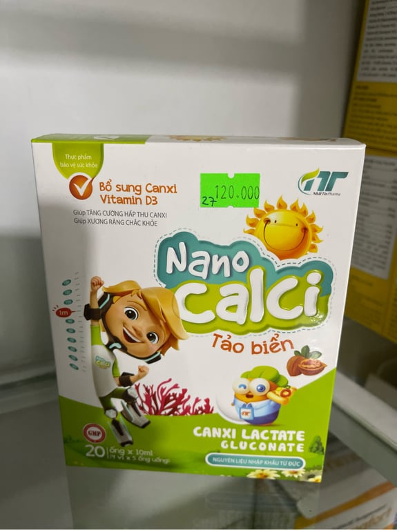 Nano calci hộp 20 ống nhất tín