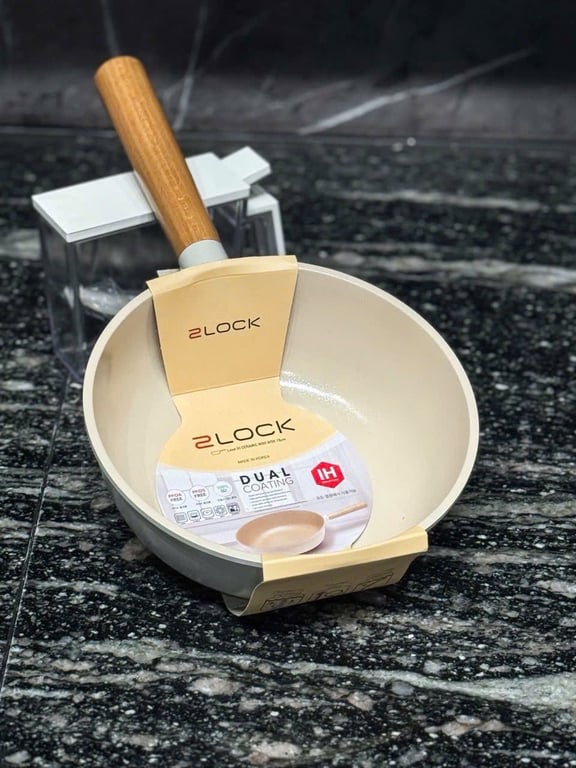 chảo sâu lòng mini 2LOCK Korea 18cm