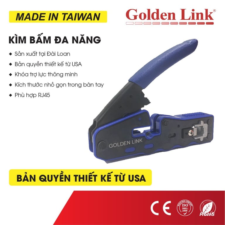 Kềm Bấm Cáp Mạng ĐA NĂNG TAIWAN - GL-012020