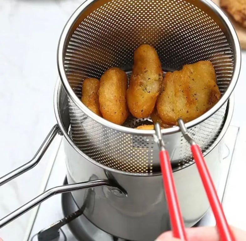 BỘ NỒI KÈM RỔ CHIÊN LỌC DẦU 2IN1 SIÊU TIỆN