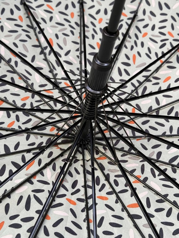 Ô tự động cán dài 16 nan Tropical leaf Kaiyo