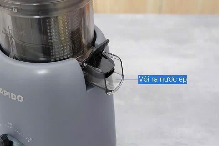 Máy ép chậm Rapido cổ to công suất siêu khỏe