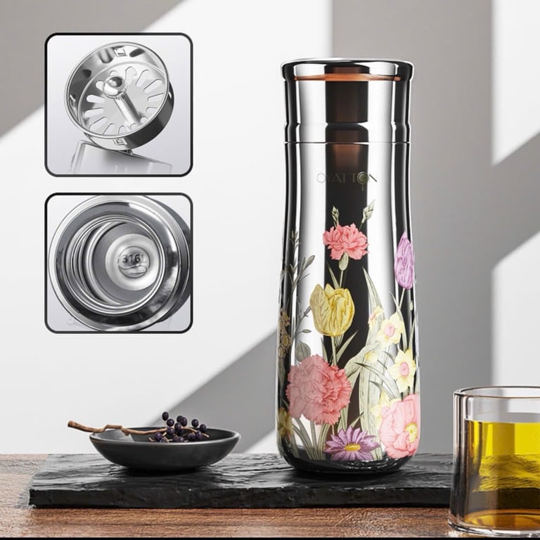 BÌNH GIỮ NHIỆT Floral Elegance 370ML OYATTON