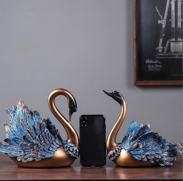 Cặp Thiên Nga xanh mạ đồng❤️