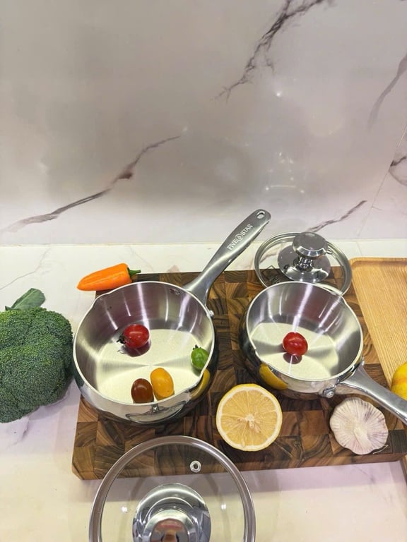 QUÁNH FIVESTAR đúc liền nguyên khối 12CM VÀ 14CM DÁNG QUẢ TÁO