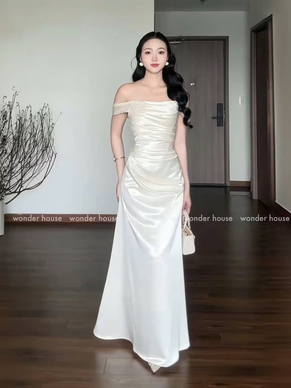 Đầm lụa thiết kế brand Wonderhouse
