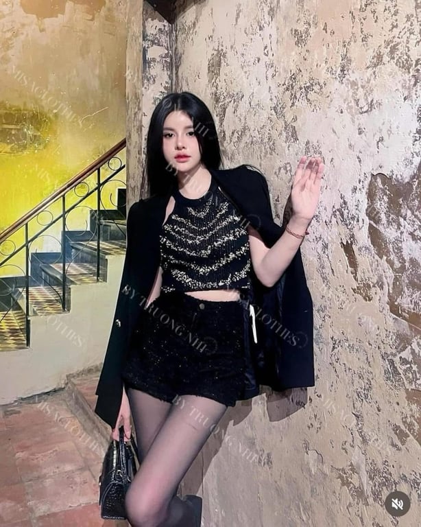 B015- set lông thỏ đính đá CHOUCHOU