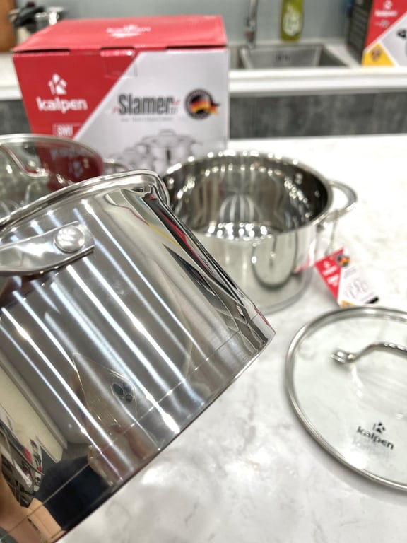 BỘ NỒI INOX 304 CAO CẤP 5 ĐÁY KALPEN SLAMER