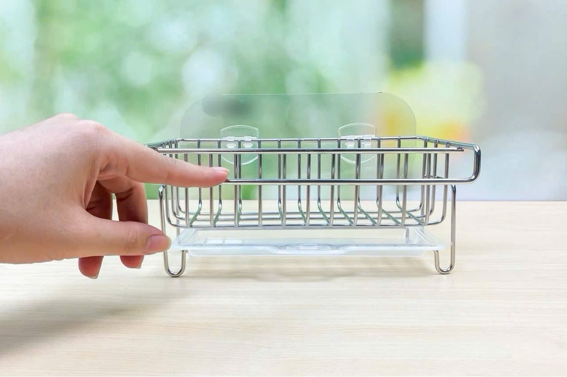 GIÁ ĐỂ GIẺ RỬA CHÉN DOZZI DZM111 TẶNG KÈM TẤM DÁN