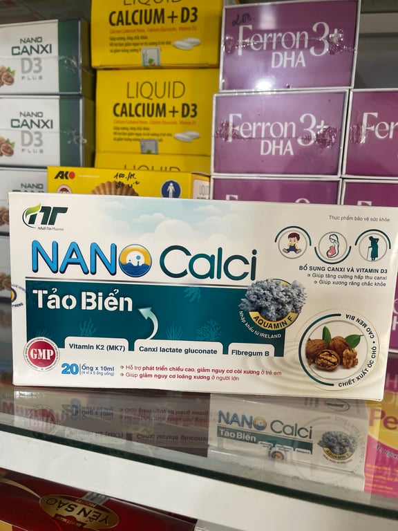 Nano calci h/20 ống nhất tín xanh dương
