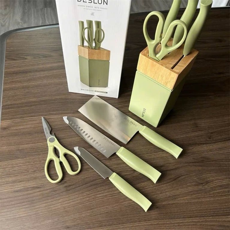 BỘ DAO BẾP XANH BƠ DESLON