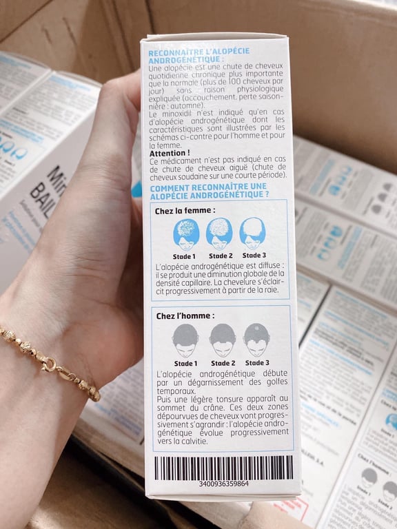 𝗧𝗛𝗨𝗢̂́𝗖 đặc trị  𝗠𝗢̣𝗖 𝗧𝗢́𝗖, Đ𝗔̣̆𝗖 𝗧𝗥𝗜̣ 𝗛𝗢́𝗜 , 𝗥𝗨̣𝗡𝗚 𝗧𝗢́𝗖 𝗠𝗜𝗡𝗢𝗫𝗜𝗗𝗜𝗟  5% BAILLEUL của Pharmacie Pháp