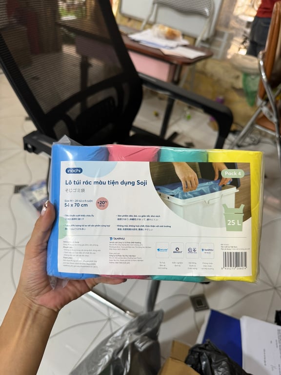 Set 4 cuộn Túi đựng rác sinh học của hãng Inochi