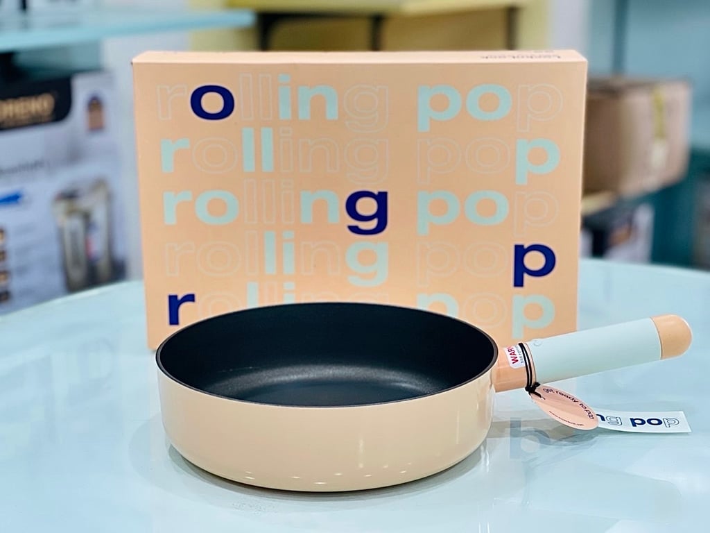 Chảo nông lòng Rollingpop 22cm LocknLock LOP1225IH