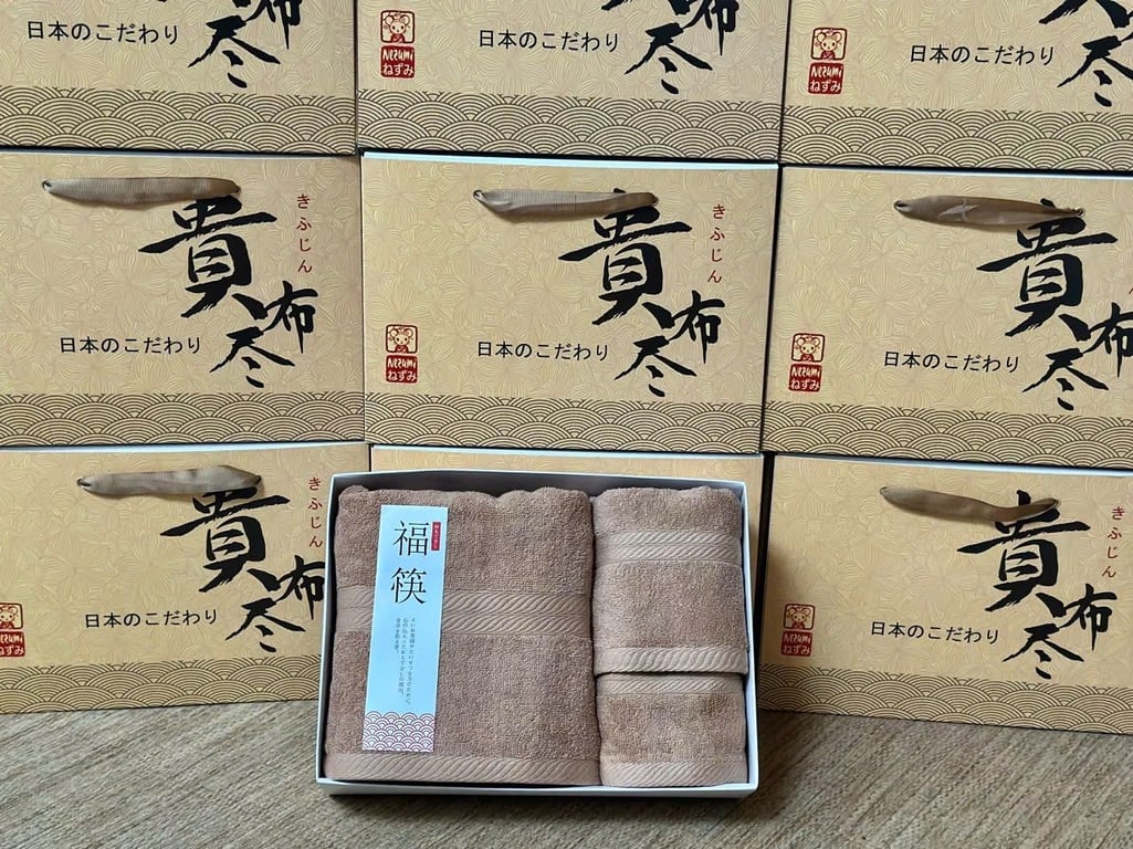 Set Khăn Tắm, Khăn Mặt Cao Cấp từ Nezumi Nhật Bản - Trải Nghiệm Tựa Spa Tại Nhà