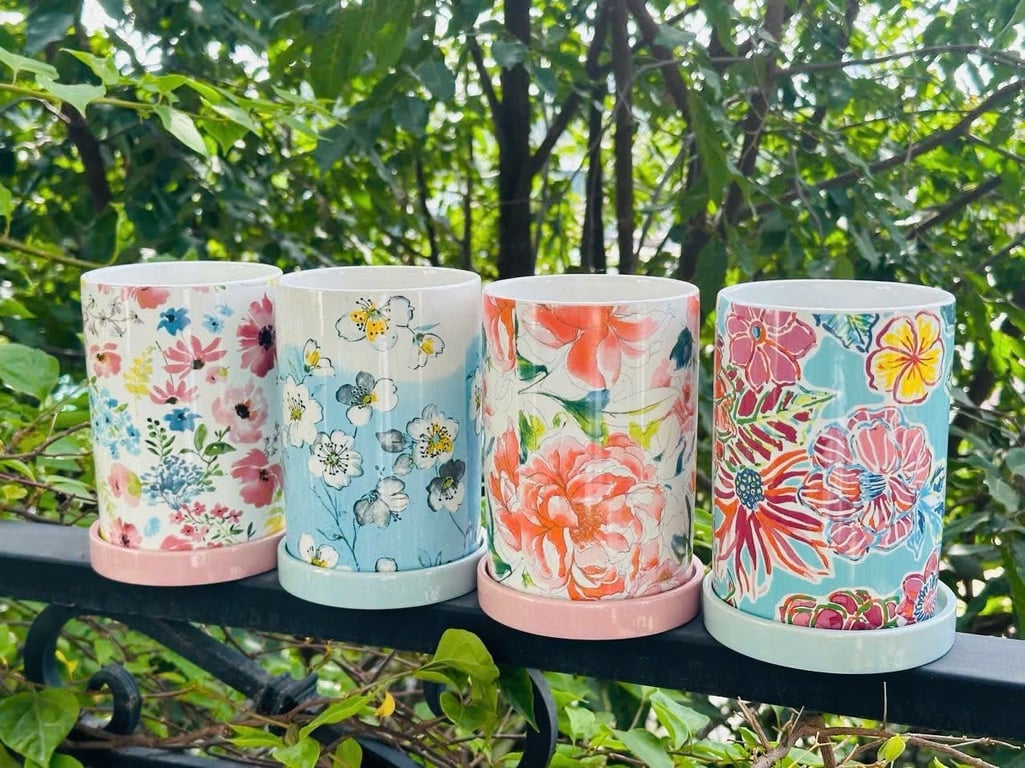 Lọ cắm đũa, cắm bút, cắm hoa, cắm cọ trang điểm….xinh xỉu