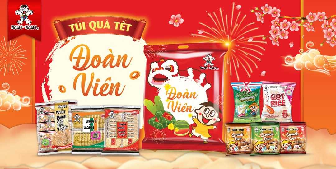 Bộ sản phẩm Đoàn Viên WANT WANT 495g