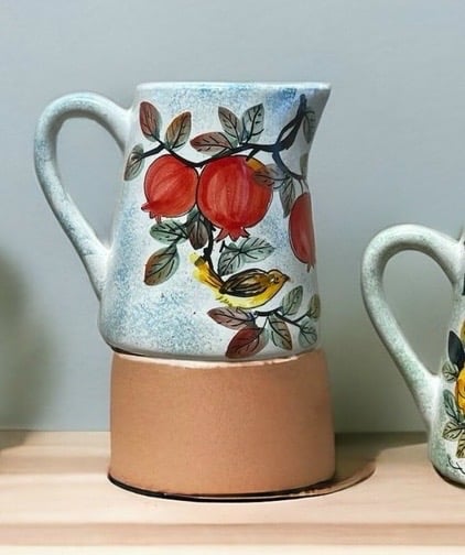 Bình dáng Ca Sữa Họa Tiết Vẽ Tay 3D